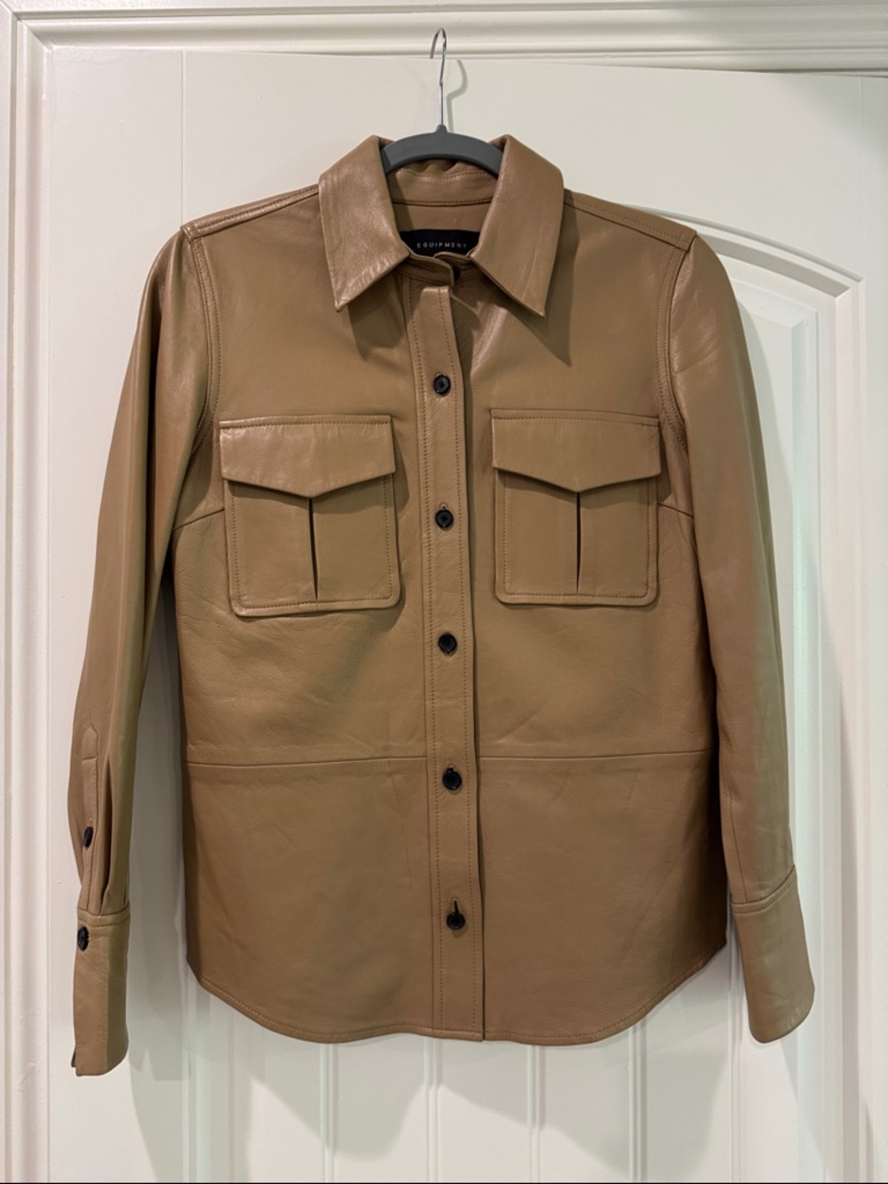Equipment Garcella Leather Shirt-NWOT